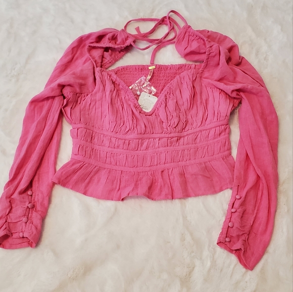 Free People Chloe Top in Aurora size L - Picture 11 of 16